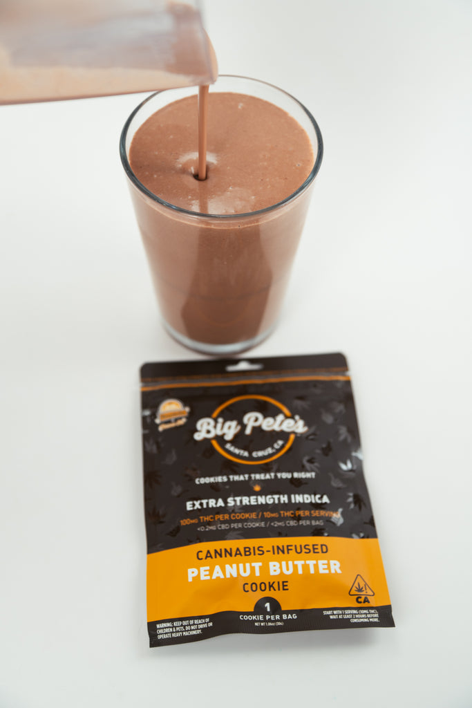 Go Big at Home: EXTRA STRENGTH INDICA Peanut Butter, Banana and Chocolate Protein Shake