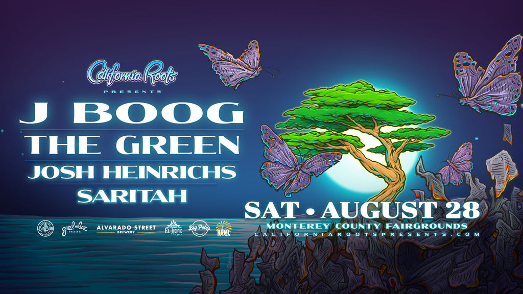 Cali Roots Presents: J Boog, The Green, Josh Heinrichs, and Saritah Sat August 28